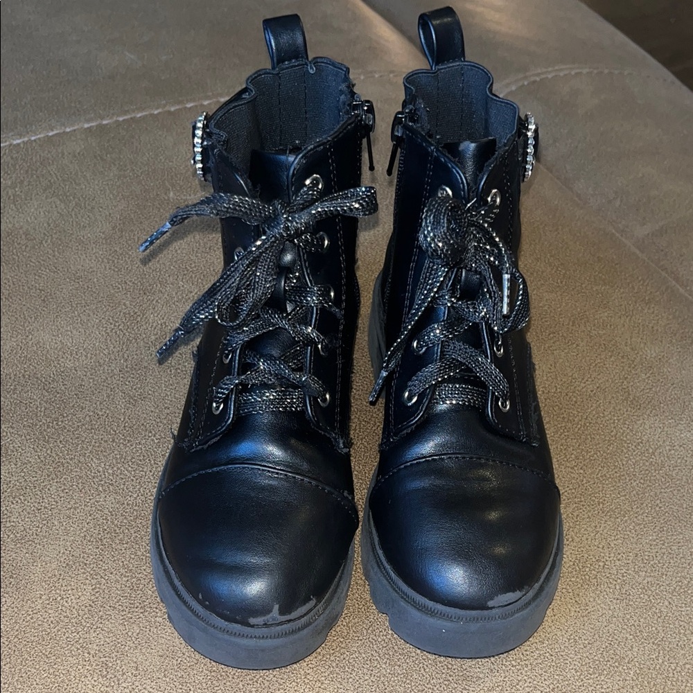 Joie Black Kids Boots with Studded Detail